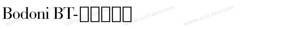 Bodoni BT字体转换